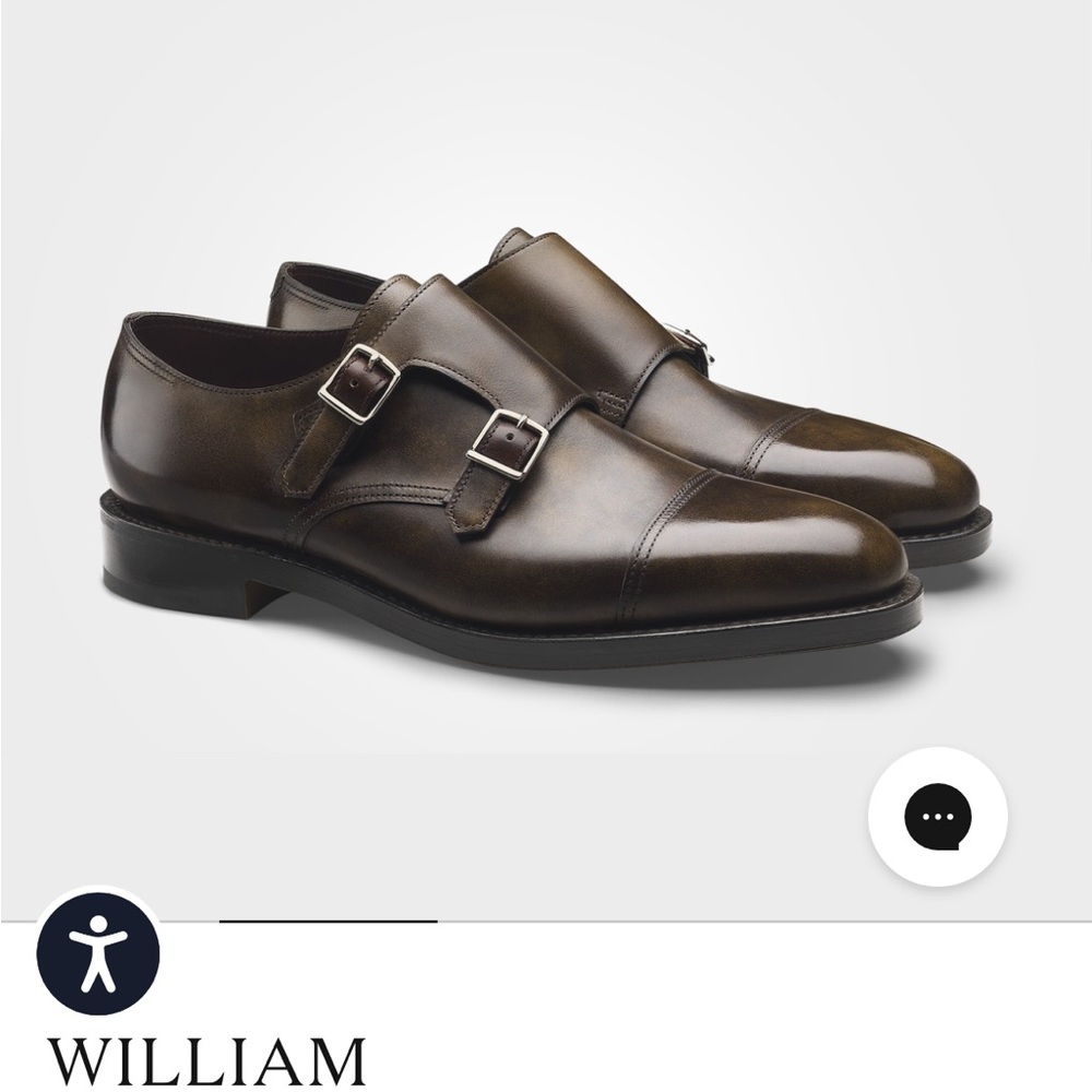 John Lobb Men's Brown Leather Shoes- style William